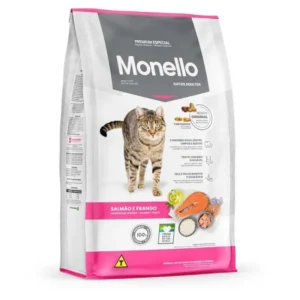غذای خشک گربه مونلو میکس مغزدار با طعم سالمون و مرغ